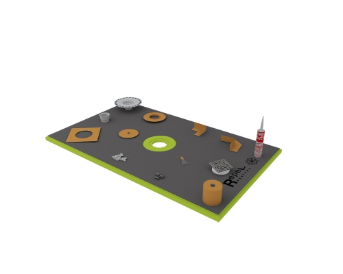 Square Drain Shower System