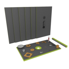 Square Drain Shower System
